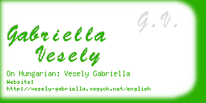 gabriella vesely business card